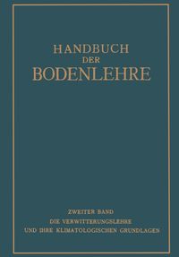 Produktbild: Handbuch der Bodenlehre