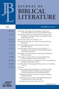 Produktbild: Journal of Biblical Literature 133.4 (2014)