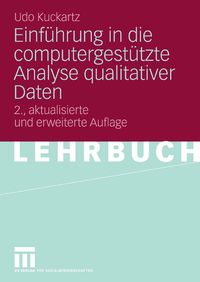 Produktbild: Einf&uuml;hrung in die computergest&uuml;tzte Analyse qualitativer Daten