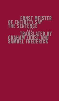 Produktbild: Of Entirety Say the Sentence