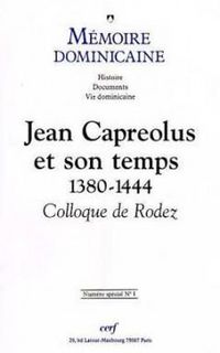 Produktbild: Memoire Dominicaine Special Numero 1 Jean Capreolus et son Temps