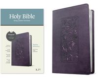 Produktbild: KJV Thinline Reference Bible, Filament Enabled (Leatherlike, Floral Frame Purple, Red Letter)