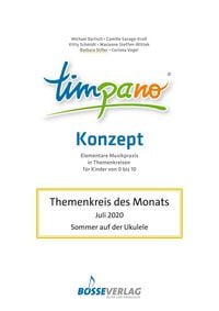 Produktbild: TIMPANO - Themenkreis des Monats Juli 2020: Sommer auf der Ukulele