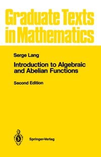 Produktbild: Introduction to Algebraic and Abelian Functions