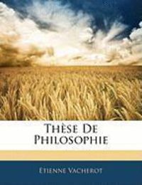 Produktbild: Vacherot, E: Fre-Thse De Philosophie