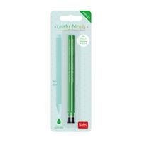 Produktbild Legami 2 Set mit 2 Ersatzpatronen für Gelstift - Lovely Friends - Grün