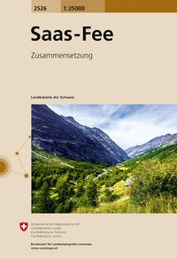 Swisstopo 1 : 25 000 Saas Fee Bundesamt für Landestopografie swisstopo