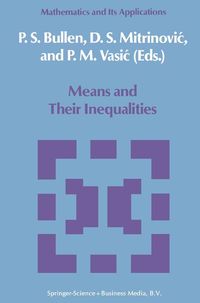 Produktbild: Means and Their Inequalities