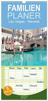 Produktbild: Familienplaner 2027 - Las Vegas - Nevada mit 5 Spalten (Wandkalender, 21 x 45 cm) CALVENDO