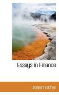 Produktbild: Essays in Finance