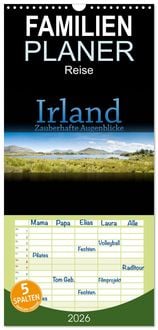 Produktbild: Familienplaner 2026 - Irland - Zauberhafte Augenblicke mit 5 Spalten (Wandkalender, 21 x 45 cm) CALVENDO