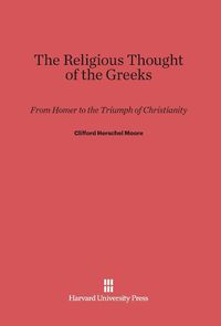 Produktbild: The Religious Thought of the Greeks