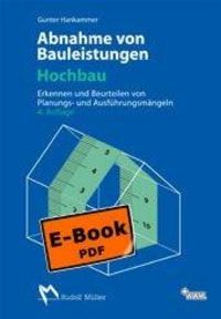 Produktbild: Abnahme von Bauleistungen - Hochbau - E-Book (PDF)