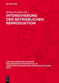 Produktbild: Intensivierung der betrieblichen Reproduktion