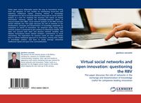 Produktbild: Virtual social networks and open innovation: questioning the RBV