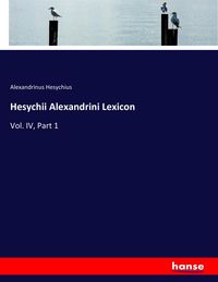 Produktbild: Hesychii Alexandrini Lexicon