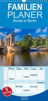 Produktbild: Familienplaner Boote in Berlin (Wandkalender 2022 , 21 cm x 45 cm, hoch)