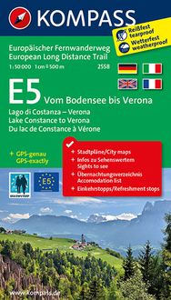Bild vom Artikel KOMPASS Wander-Tourenkarte Europäischer Fernwanderweg E5 Vom Bodensee bis Verona 1:50.000 vom Autor 