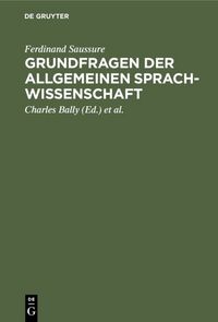 Produktbild: Grundfragen der allgemeinen Sprachwissenschaft