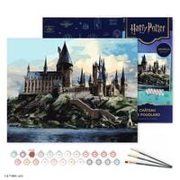 Produktbild: Malen nach Zahlen Harry Potter - Hogwarts-Schloss Auf Keilrahmen gespannt