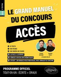 Produktbild: Le Grand Manuel du concours ACCES (Programme officiel : &eacute;crits + oraux)