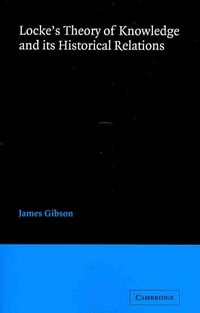 Produktbild: Locke's Theory Knowledge and Its Historical Relations