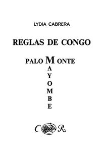 Produktbild: Reglas de Congo/ Palo Monte Mayombe