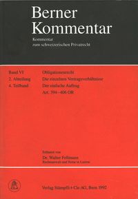 Produktbild: Obligationenrecht: Die einzelnen Vertragsverh&auml;ltnisse, Gesellschaftsrecht, Wertpapierrecht, Art. 363-1186 / Kauf und Tausch - Die Schenkung. Art. 184-252 / Der einfache Auftrag