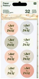 Bild vom Artikel Sticker, Save The Date, Puder/Grau vom Autor 