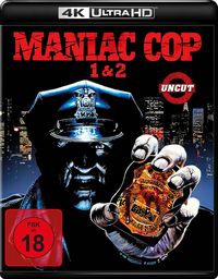 Produktbild: Maniac Cop 1 & 2 (uncut) (4K Ultra HD) (+ Blu-ray)