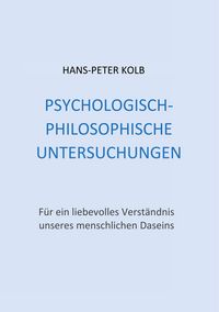Produktbild: Psychologisch-philosophische Untersuchungen