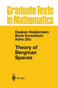 Produktbild: Theory of Bergman Spaces
