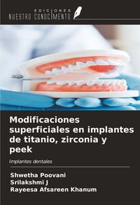 Produktbild: Modificaciones superficiales en implantes de titanio, zirconia y peek