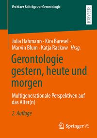 Produktbild: Gerontologie gestern, heute und morgen