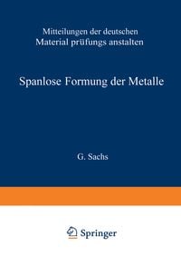 Produktbild: Spanlose Formung der Metalle