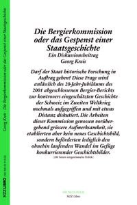 Produktbild: Die Bergier-Kommission oder das Gespenst einer Staatsgeschichte