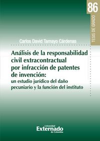 Produktbild: An&aacute;lisis de la responsabilidad civil extracontractual por infracci&oacute;n de patentes de invenci&oacute;n: