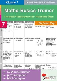 Produktbild: Mathe-Basics-Trainer / Klasse 7