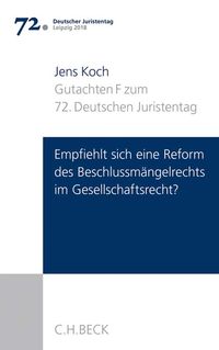 Produktbild: Koch, J: Verhandlungen des 72. Deutschen Juristentages Leipz