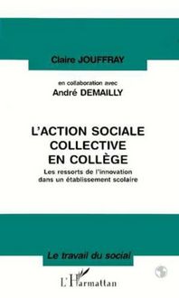 Produktbild: L'action sociale collective en college
