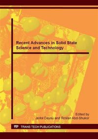 Produktbild: Recent Advances in Solid State Science and Technology