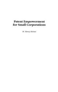 Produktbild: Patent Empowerment for Small Corporations