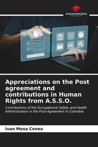 Produktbild: Appreciations on the Post agreement and contributions in Human Rights from A.S.S.O.