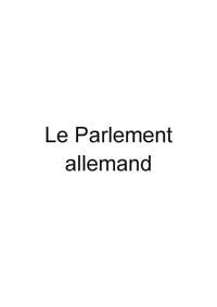 Produktbild: Le Parlement allemand