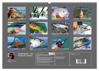 Angler's luck - the fish on the hook (Wall Calendar 2024 DIN A4