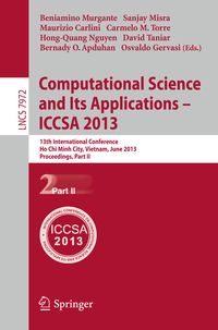 Produktbild: Computational Science and Its Applications -- ICCSA 2013