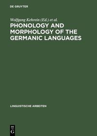 Produktbild: Phonology and Morphology of the Germanic Languages