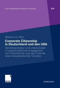Produktbild: Corporate Citizenship in Deutschland und den USA