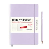 Produktbild: LEUCHTTURM1917 Wochenkalender & Notizbuch Medium (A5) 2024, Softcover, Lilac, Deutsch