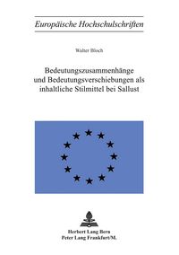 Produktbild: Bedeutungszusammenh&auml;nge und Bedeutungsverschiebungen als inhaltliche Stilmittel bei Sallust